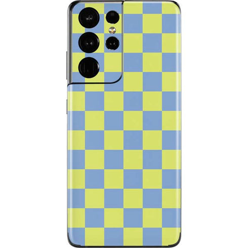Neon Checkered Galaxy S21 Ultra 5G Skin